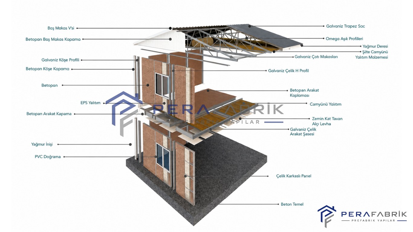 Prefabrik Bina Kesiti